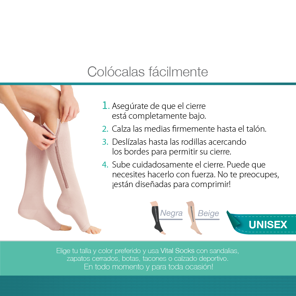 Vital Socks Medias de Compresión-Set de 3 pares